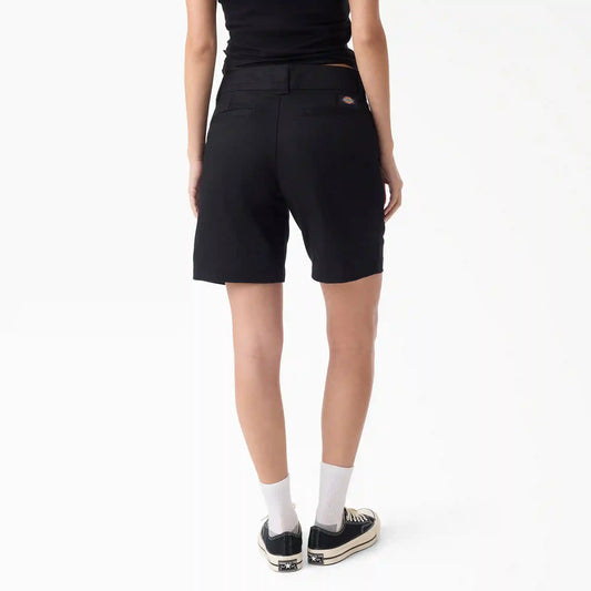 Women's Super Flex Flat Front Shorts, 9"