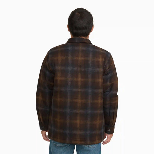 Insulated Plaid Shirt Jacket