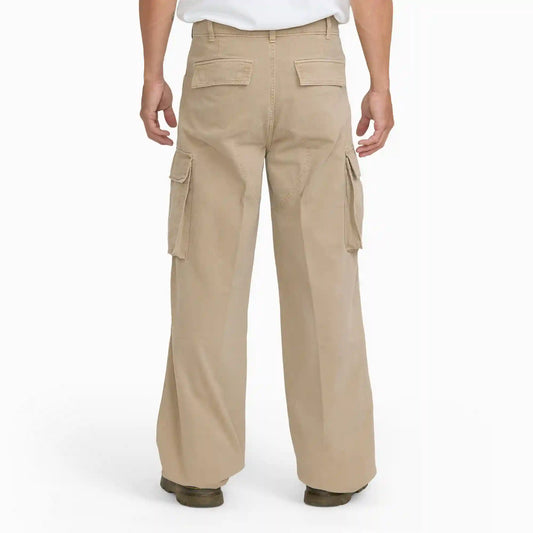 247 Loose Straight Garment Dyed Cargo Pants