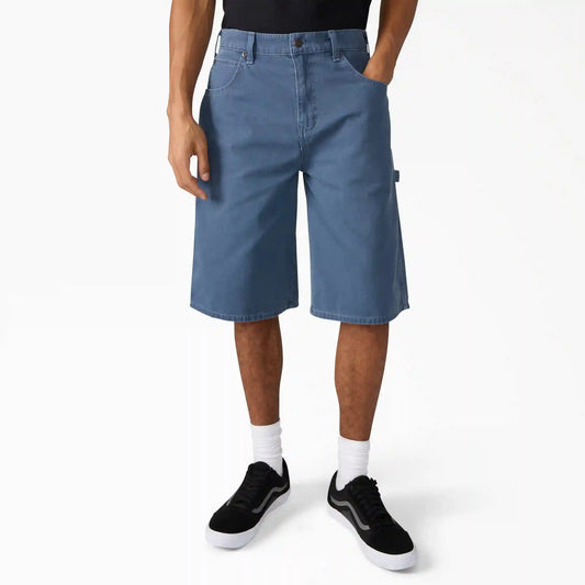 Worn In Relaxed Carpenter Duck Shorts, 13"