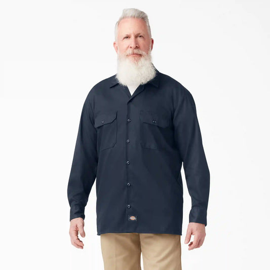 FLEX Relaxed Fit Long Sleeve Work Shirt