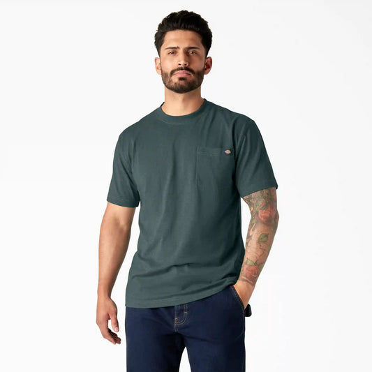 Heavyweight Heathered Short Sleeve Pocket T-Shirt